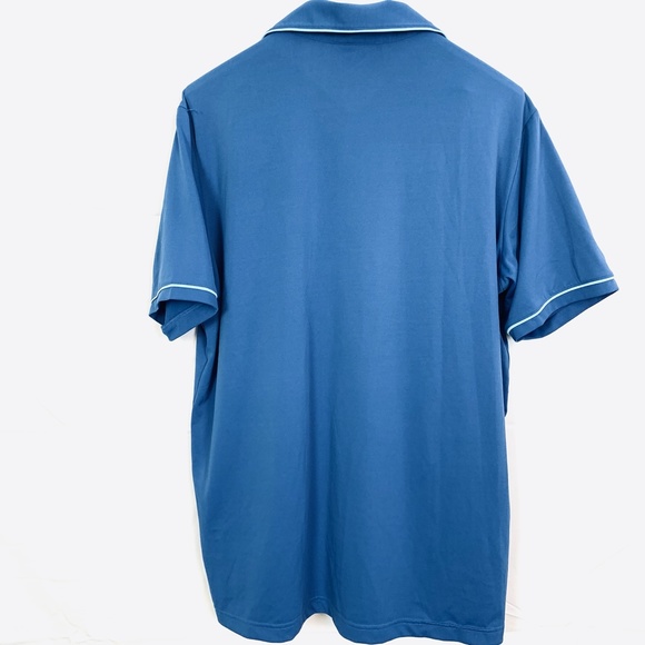 ADIDAS Blue GOLF Short Sleeve Polo Shirt Knit sz L - Picture 10 of 12